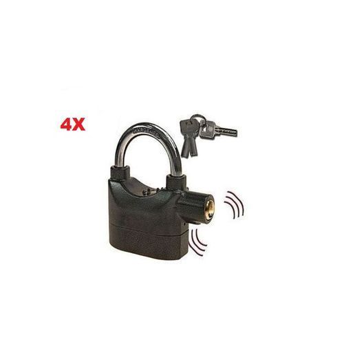 4X CADENAS DE SURETE AVEC ALARME/ANTI EFFRACTION