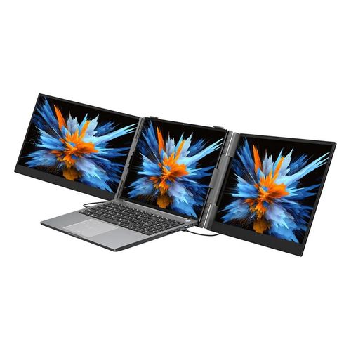 DCM6 Écran portable 14 1080p FHD USB-C 3x, PD 100W, TUV Low Blue Light, haut-parleur, support 13–17,3