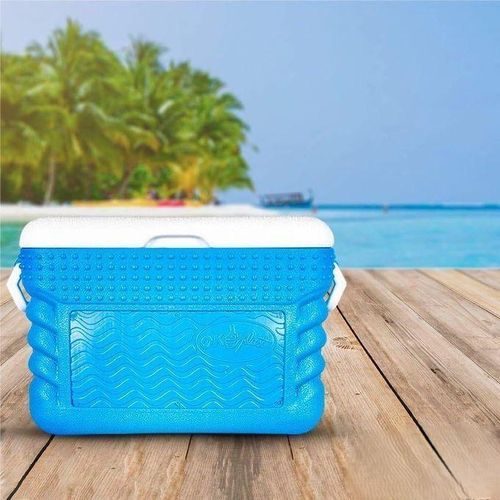 Glacière Rigide Bleu Capacité 35L Conservation des Aliments