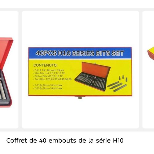 Lot de 40 pièces d embouts