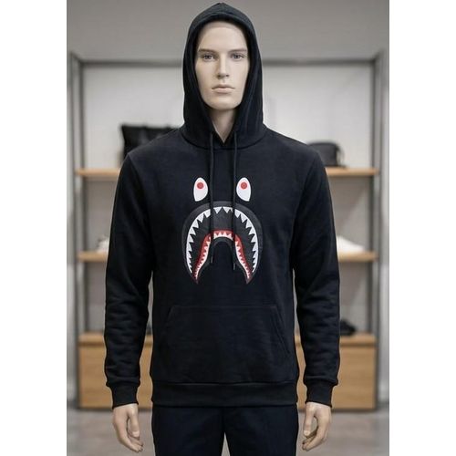 Pull à Capuche Pour Homme Automne Et Hiver - Noir