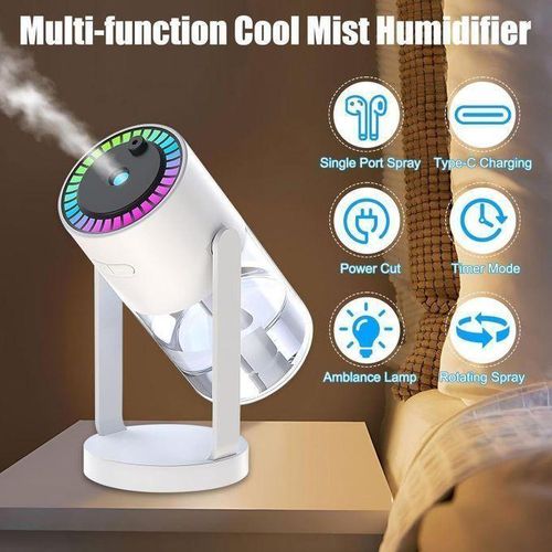 Diffuseur d'huiles essentielles avec lumière étoilée - Humidificateur d'air 280 ml pour la maison
