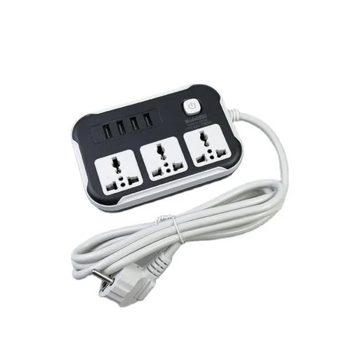 Multiprise intelligente avec 3 prises universelles et 4 ports USB –