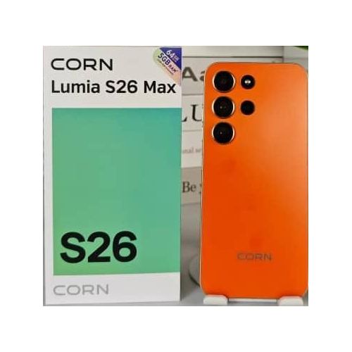 Lumia S26 Max- 6.67 Pouces HD+ HOLE SCREEN - 3G - Dual SIM - 64GB ROM - 3+2 (5) GO - 5000mAh - système Androïde Caméra 3-objectif Triple Action- 13MP/8MP - Orange - (Coque+Antie choc inclus) -12 Mois Garantie