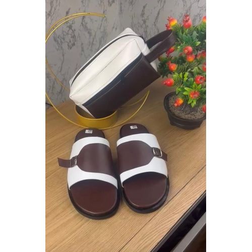 sandale ducal Pour Homme En Cuir + sacoche