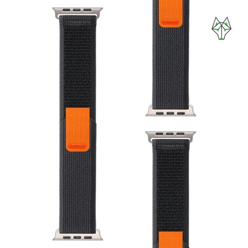 BRACELET APPLE WATCH - Couleur Gris-Orange
