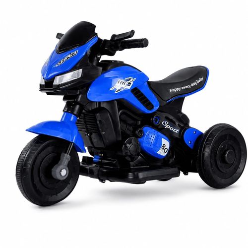 Moto ÉlectriquMOTO RECHARGEABLE Enfants de 6 mois à 3 ans – bleu – Avec Musique, Lumières et Roues Stabilisatrices