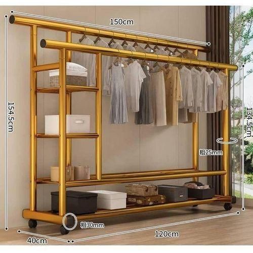 Porte Vêtements Robuste avec Roulette