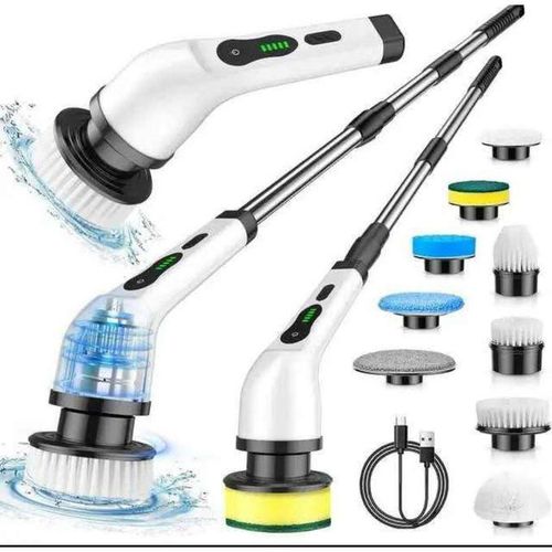 Brosse De Nettoyage Électrique Rotative - 9 En 1 - Sans Fil - Multifonction Pour Salle De Bain Et Cuisine