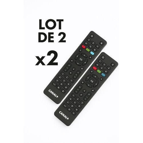 Lot de deux (2) Télécommande canal + (plus) universelle