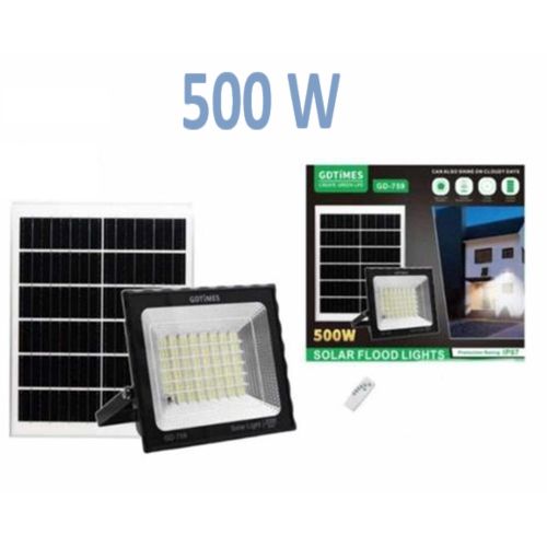 Projecteur Solaire LED-500W - Noir