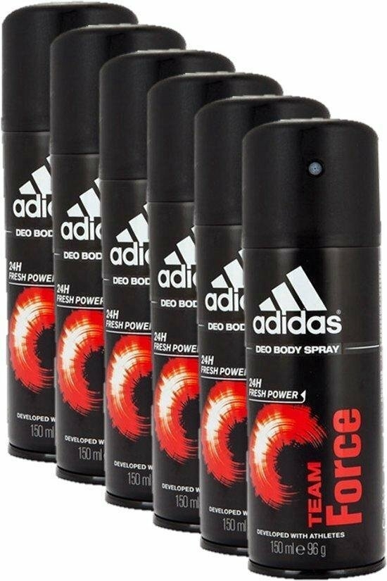 Adidas Déodorant Spray Team Force [6 x 150 ml] | bol