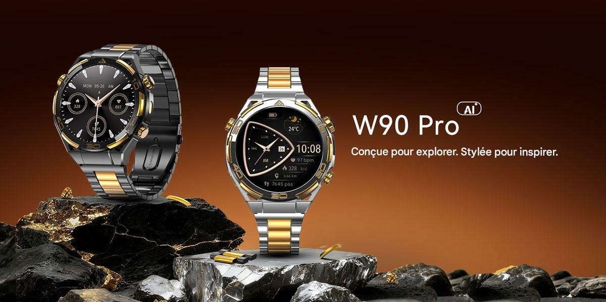 Montre connectée Blackview W90 Pro GPS pour sports de plein air