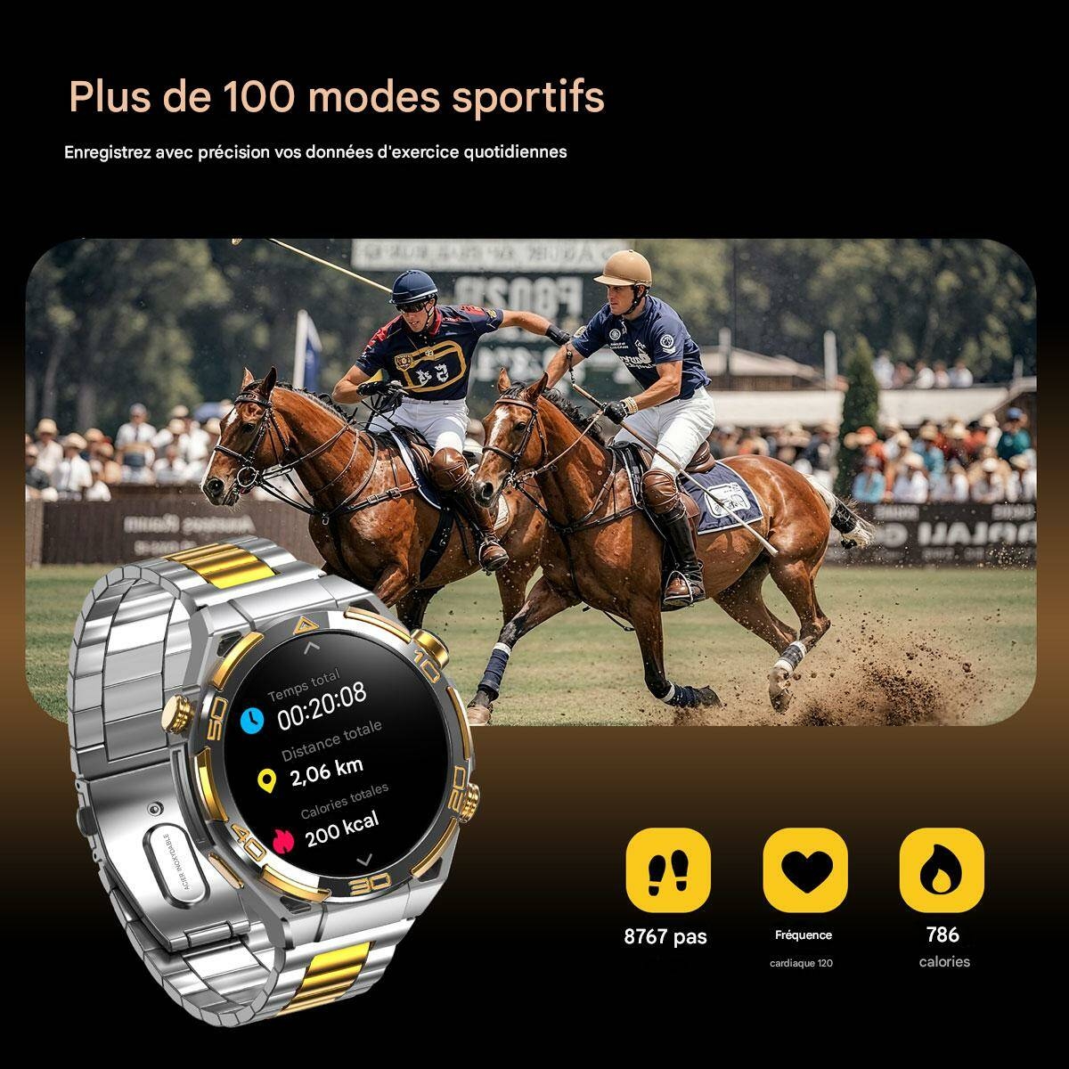 Montre connectée Blackview W90 Pro GPS pour sports de plein air