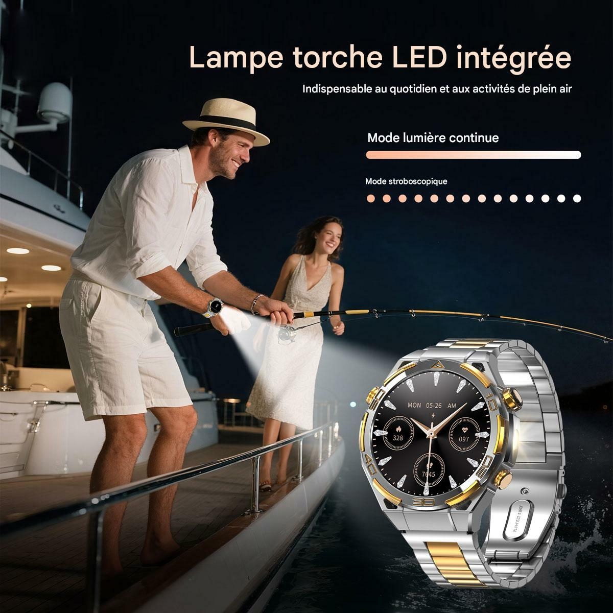 Montre connectée Blackview W90 Pro GPS pour sports de plein air