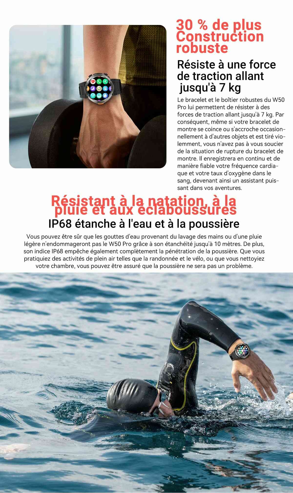 Montre connectée robuste Blackview W50 Pro