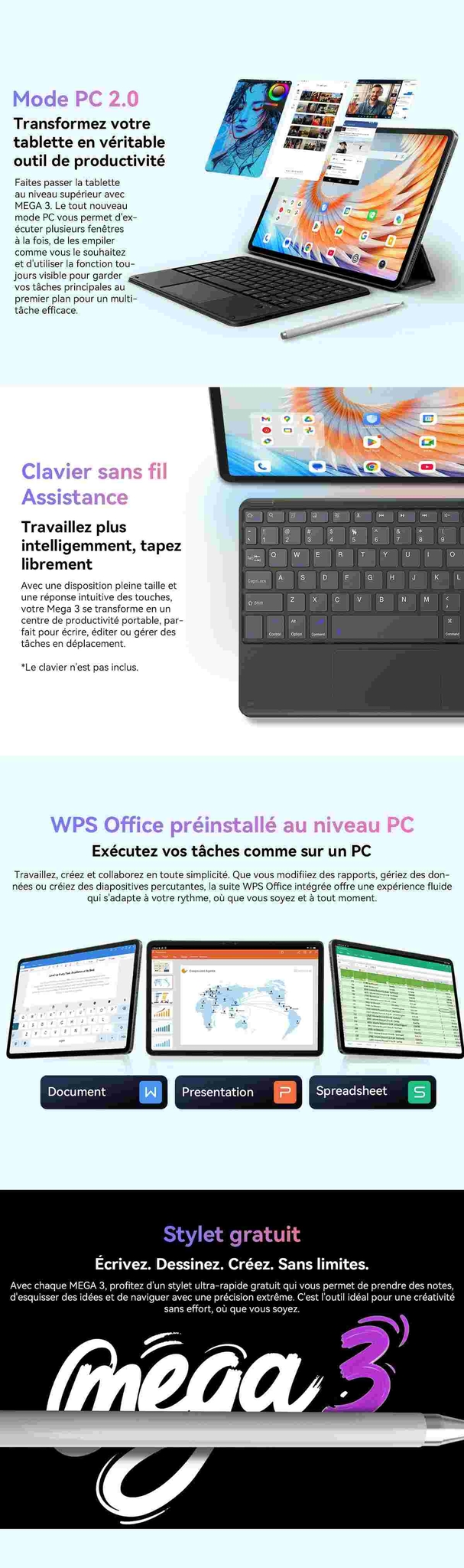 Tablette PC Blackview Mega 3