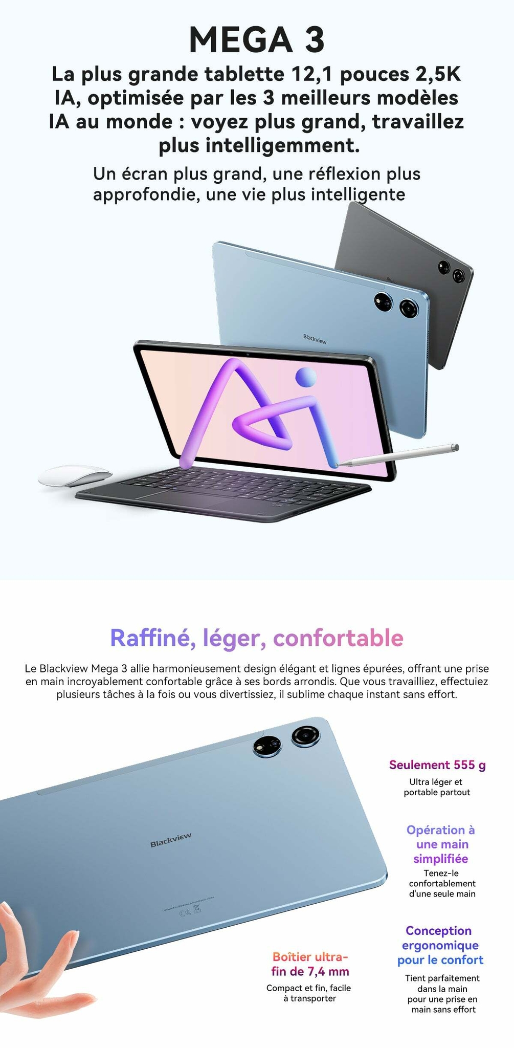 Tablette PC Blackview Mega 3