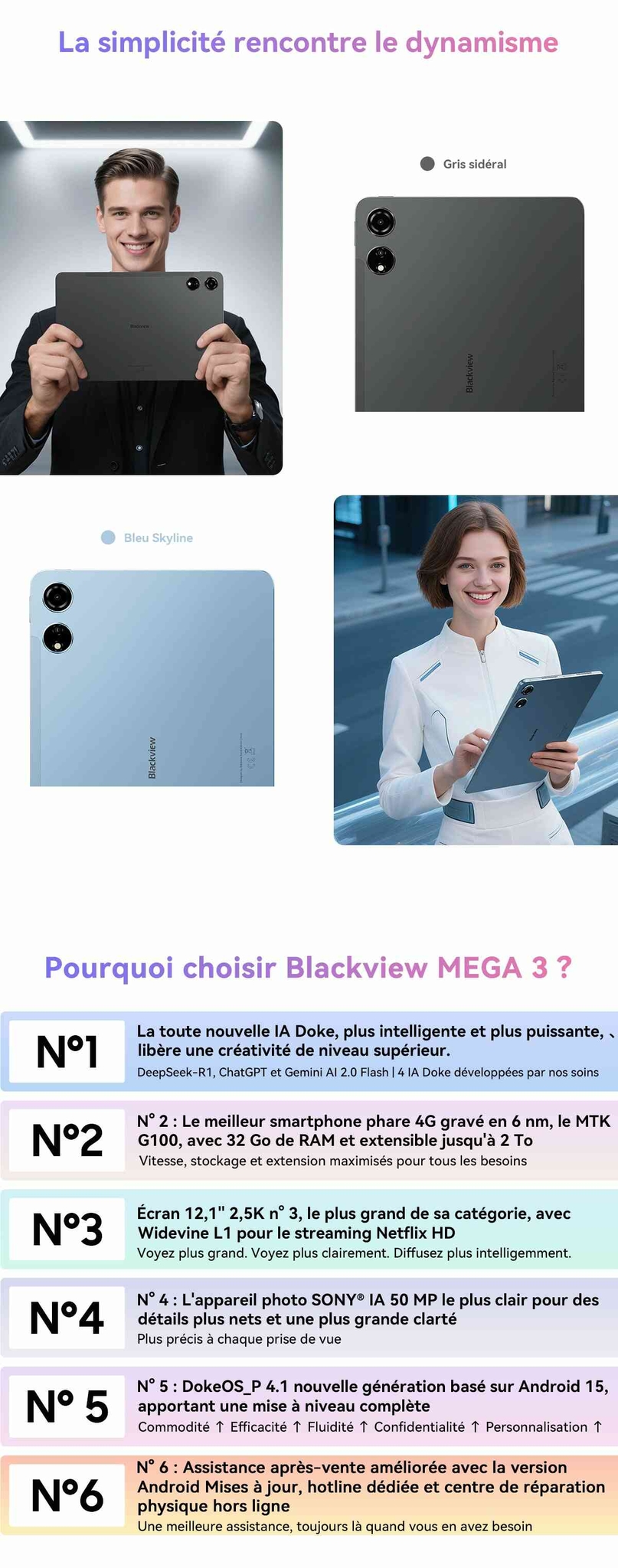 Tablette PC Blackview Mega 3