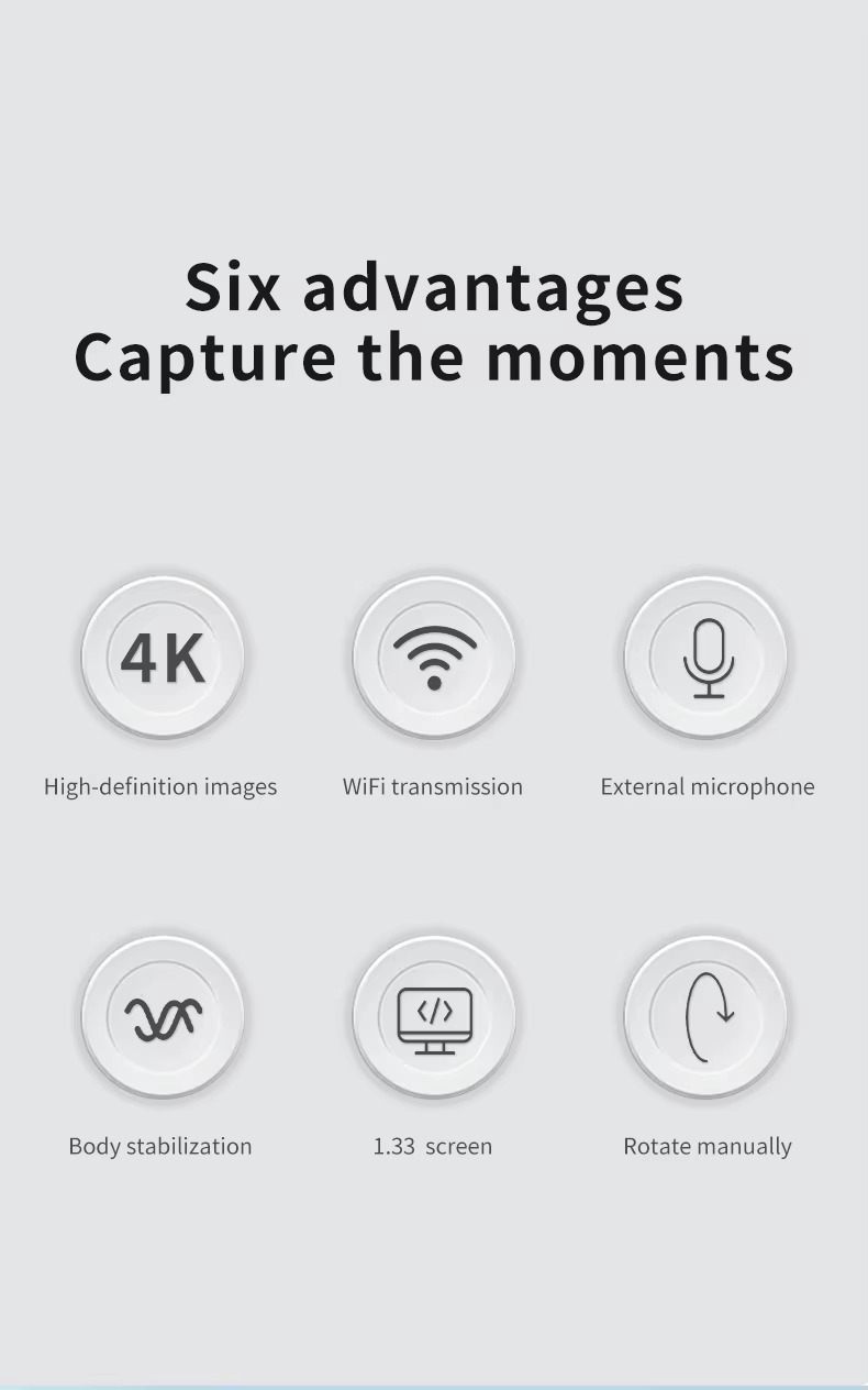 4k Action Appareil Photo Numérique 1.33 
