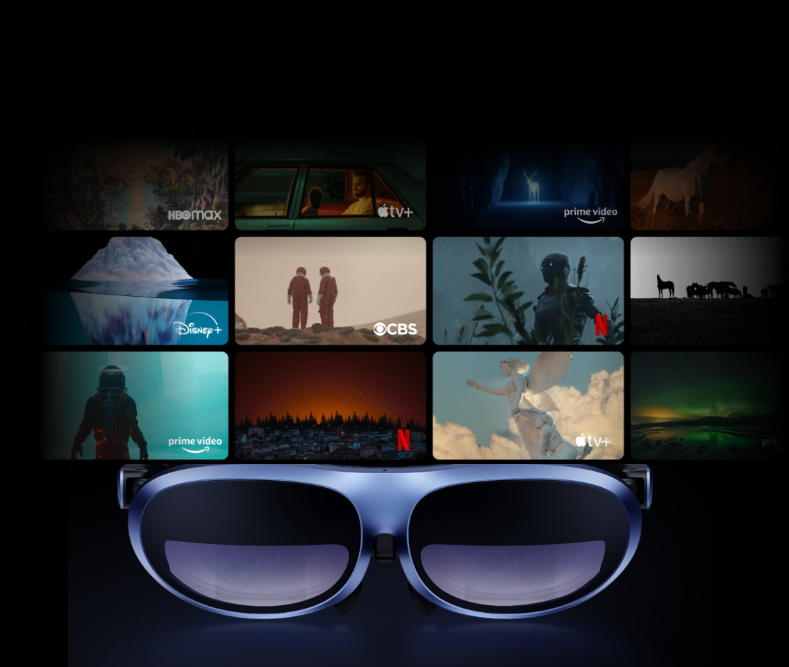 Lunettes intelligentes Rokid Max AR avec de nombreuses ressources de streaming