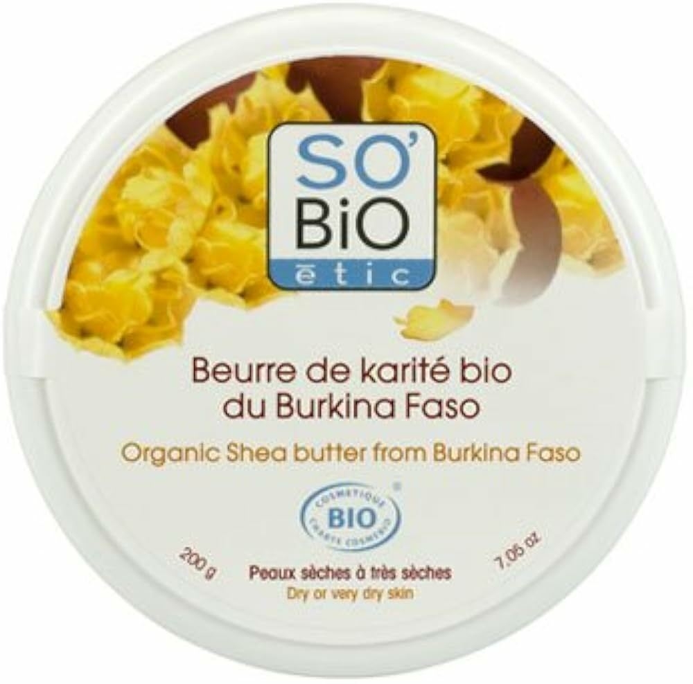 So'Bio &Eacute;tic Beurre de Karit&eacute; Bio du Burkina Faso Pot de 200 g : Amazon.fr: Beaut&eacute; et Parfum
