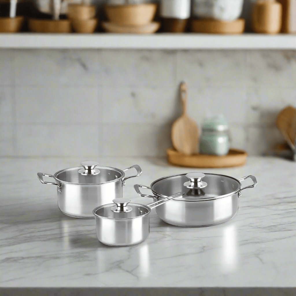 Buy Decakila 6 Pieces Stainless Steel Cookware Set - KMEP049M | Shop Kitchen Appliances Online | Supply Master, Accra, Ghana
