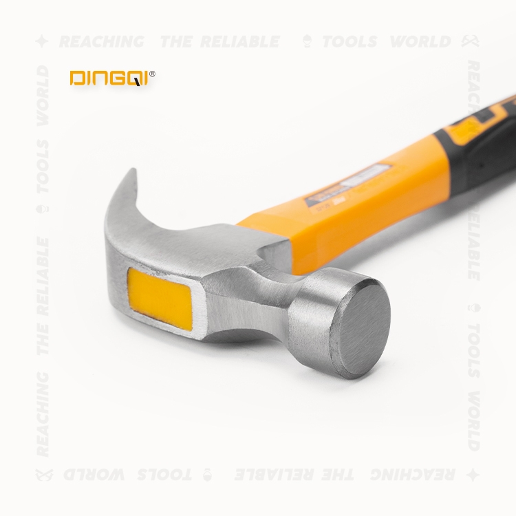 DINGQI – poignée Standard en acier au carbone, pièces forgées, marteau à griffes 16oz avec poignée en Tube d'acier