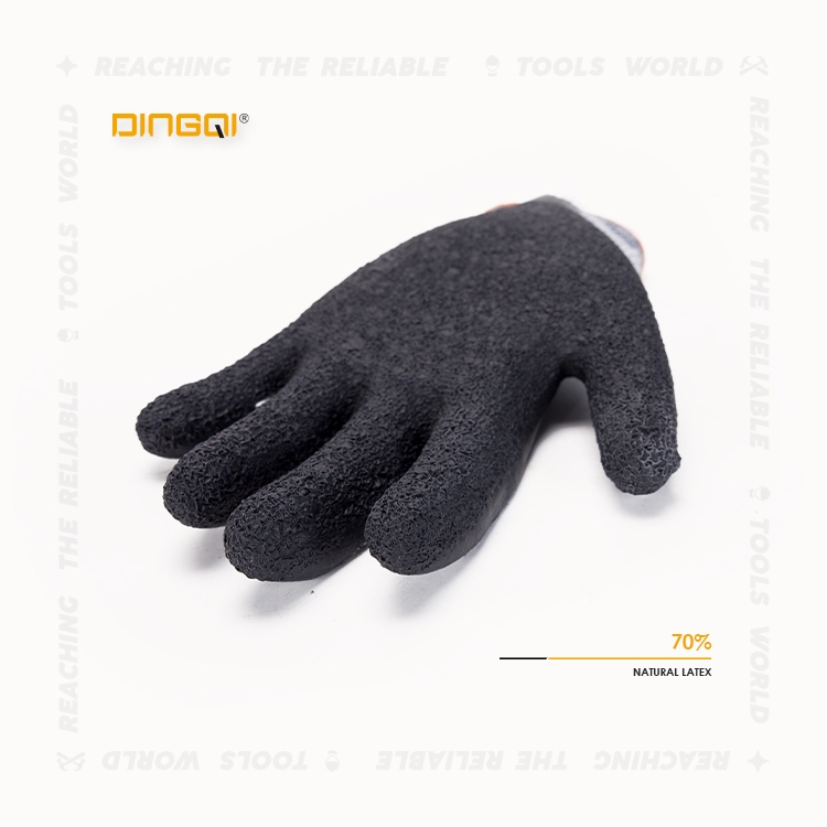 Dingqi-gant de travail antistatique en PVC pour la Construction, gants de travail en Pvc tricoté en grande quantité