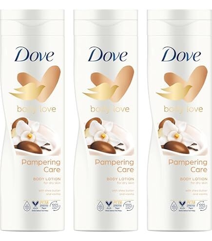 Dove Body Love Pampering Care Body Lotion - 3 x 400 ml : Amazon.fr: Beauté  et Parfum