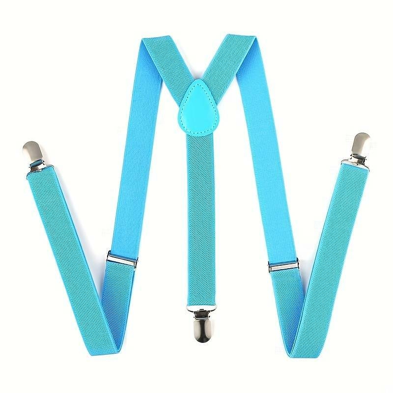 Sangle élastique de couleur unie à la mode pour hommes, bretelles en forme de Y pour hommes, choix idéal pour les cadeaux détails 5