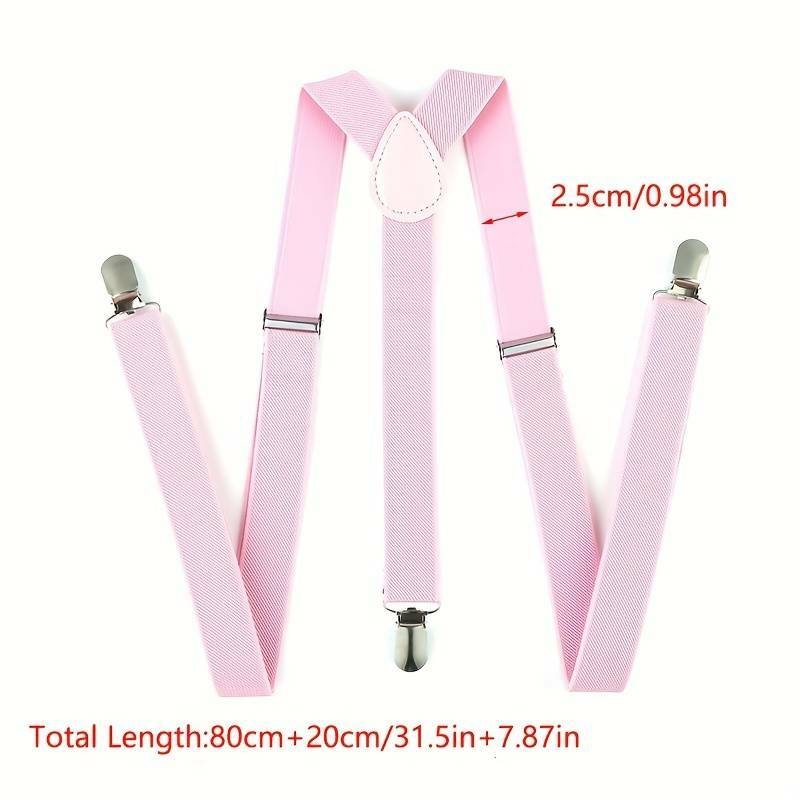 Sangle élastique de couleur unie à la mode pour hommes, bretelles en forme de Y pour hommes, choix idéal pour les cadeaux détails 1