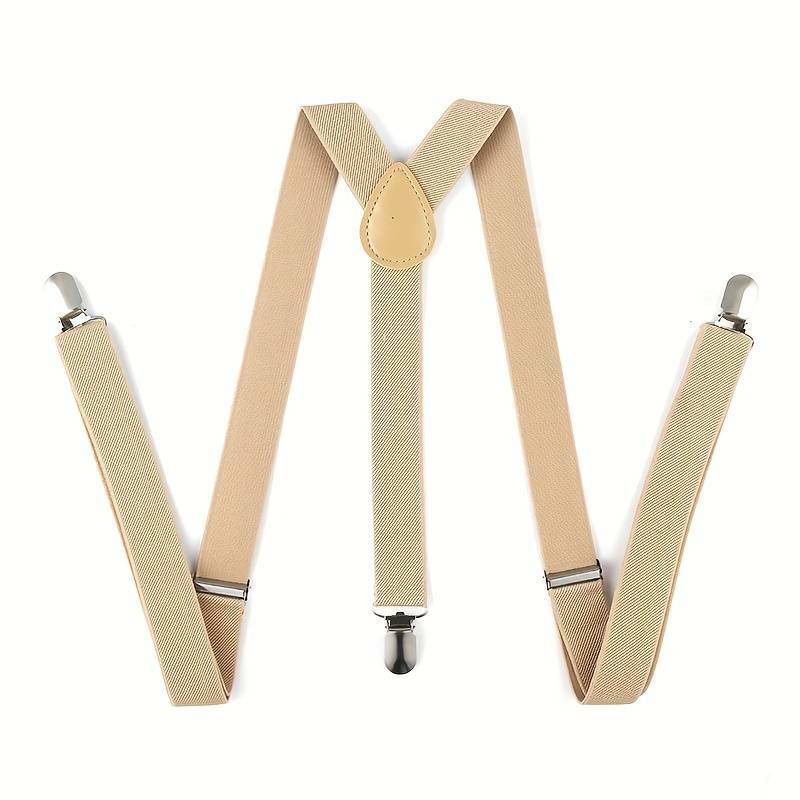 Sangle élastique de couleur unie à la mode pour hommes, bretelles en forme de Y pour hommes, choix idéal pour les cadeaux détails 4