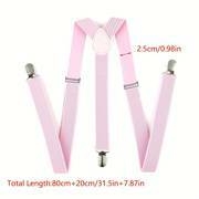 Sangle élastique de couleur unie à la mode pour hommes, bretelles en forme de Y pour hommes, choix idéal pour les cadeaux détails 1