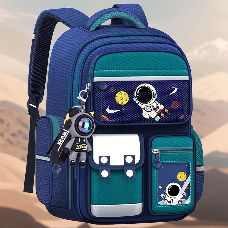 2025新款太空卡通背包，可爱太空人背包，男孩女孩通用，大容量背包，宇航员印花 商品详情 1