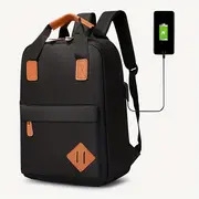 3pcs set multi compartment backpack set for outdoor sports travel large capacity backpack with pencil bag crossbody chest bag backpack with usb charging port details 8