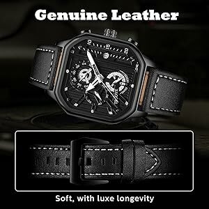 leather watch