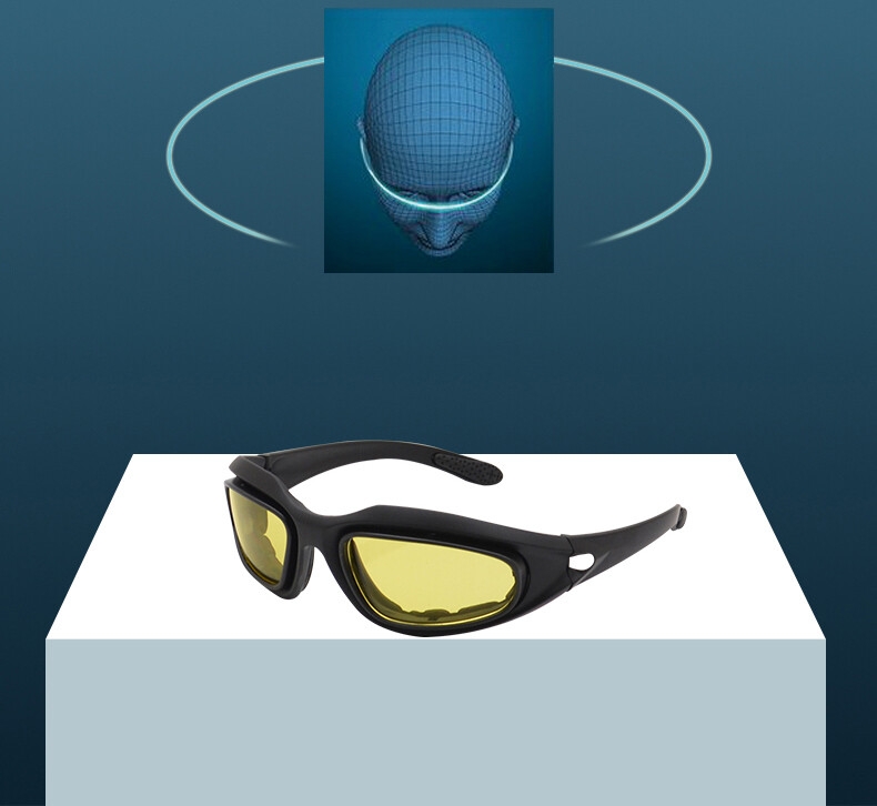 射击眼镜夜视眼镜清晰级男士偏光战术太阳镜清晰护目镜