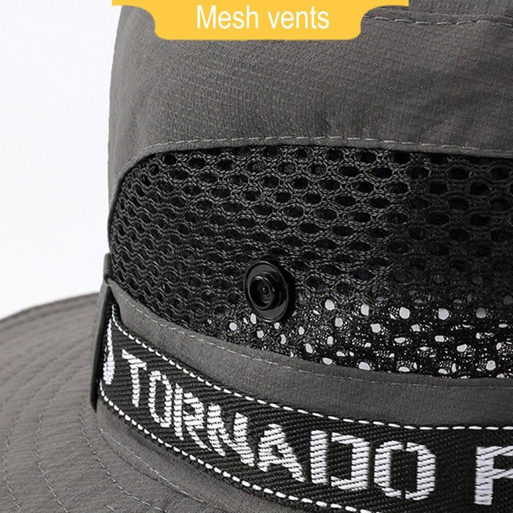 Xmarks Waterproof Bucket Hat for Women Men Outdoor Quick Dry Sun Hat Lightweight Fisherman Cap Black