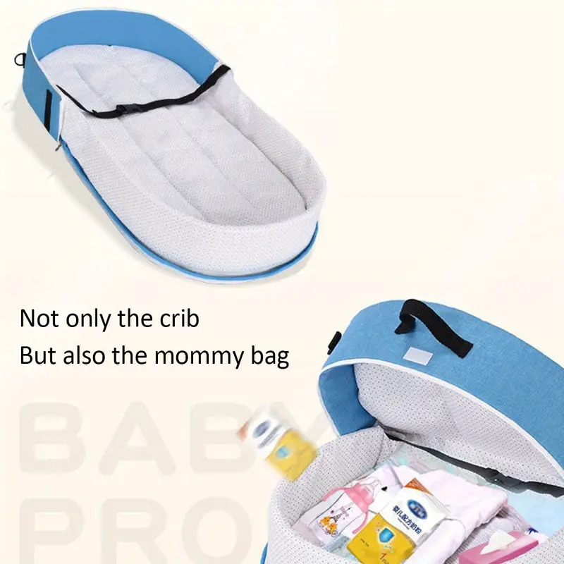 1pc portable backpack multi functional mommy bag folding bag comfortable and breathable details 1
