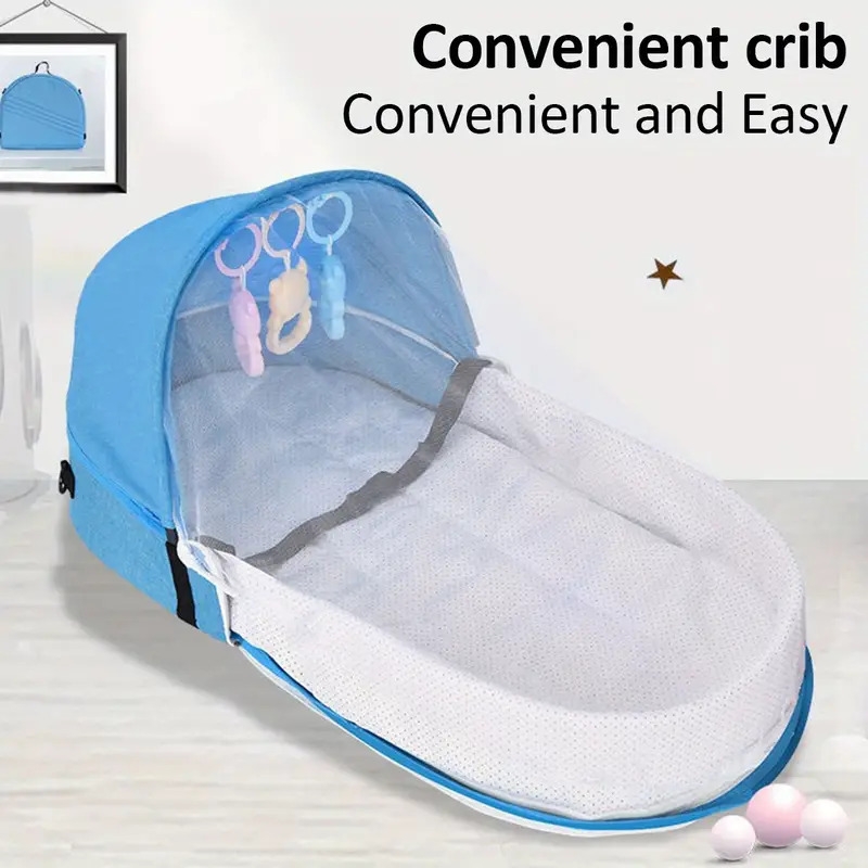 1pc portable backpack multi functional mommy bag folding bag comfortable and breathable details 0