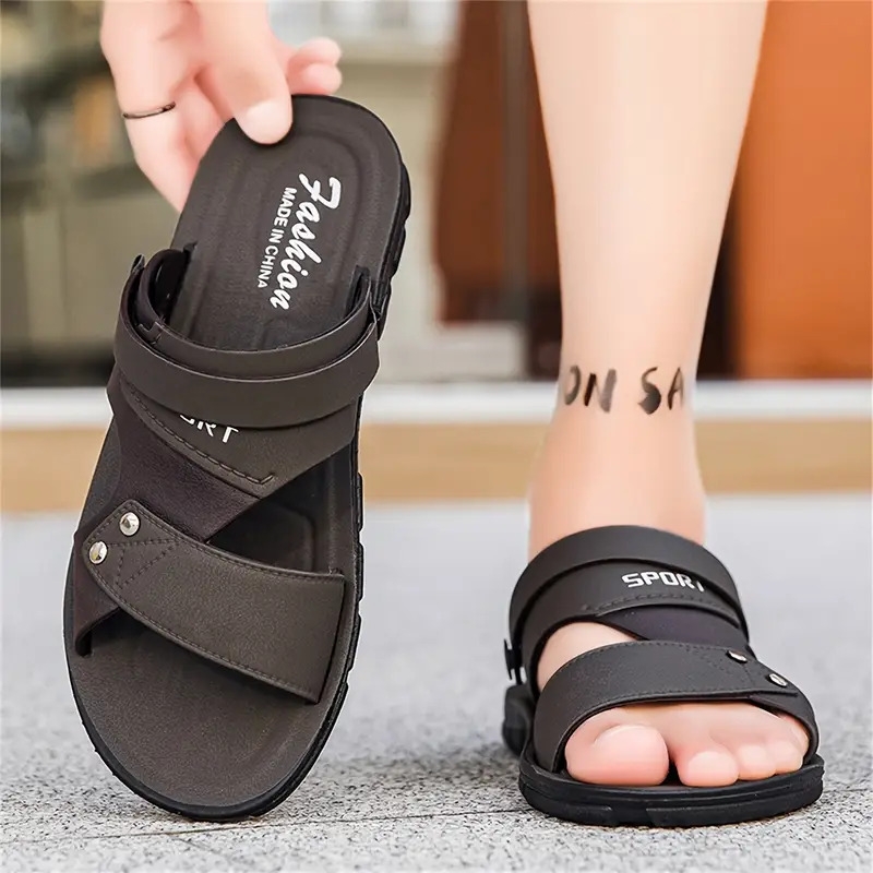 男士大码情侣户外两用拖鞋，户外运动，防滑软底驾驶鞋，沙滩露趾拖鞋 商品详情 5