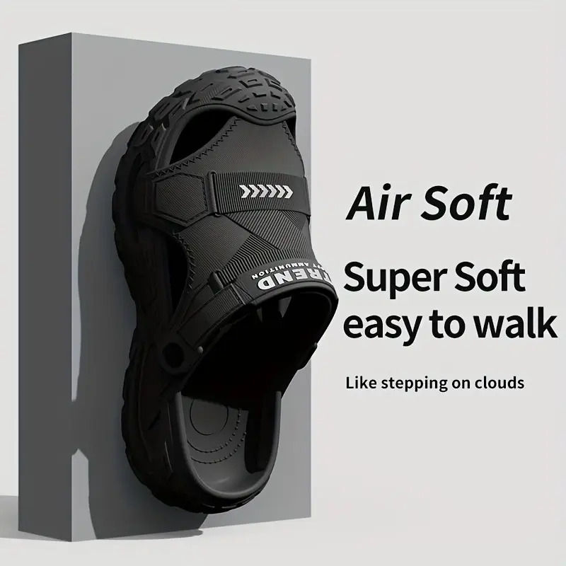 男士户外eva洞洞鞋可两穿运动凉拖鞋，夏季包头防滑休闲沙滩外穿，一脚蹬凉鞋 - 轻便eva缓震底，防滑沙滩拖鞋，溯溪鞋，适合泳池边、办公室及休闲穿着，四季适用，可手洗，室内男士凉鞋，男士凉鞋，男士户外凉拖鞋，男士室内拖鞋，男士防滑拖鞋 商品详情 3