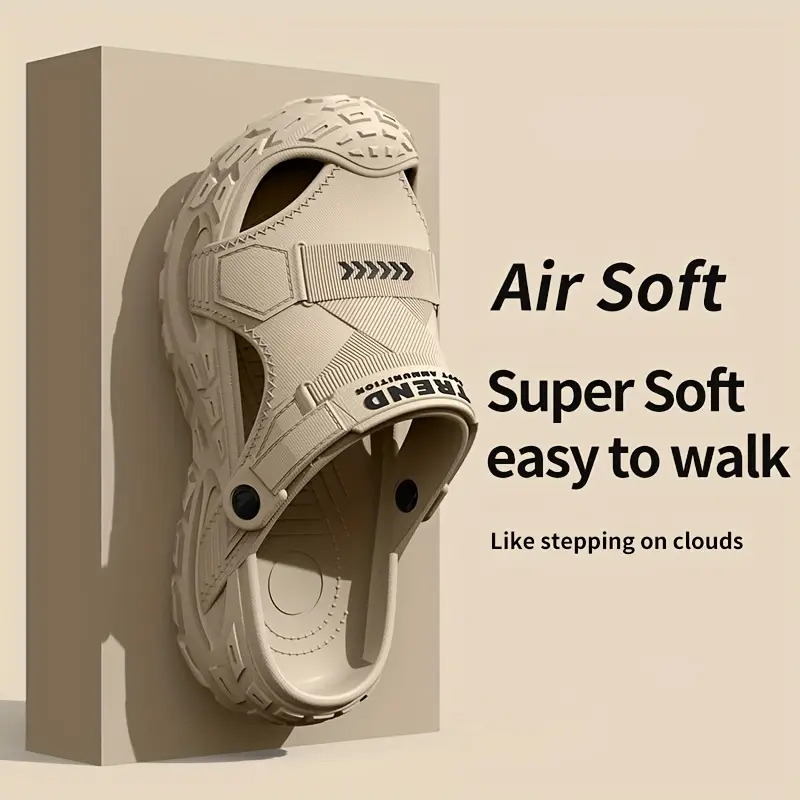 男士户外eva洞洞鞋可两穿运动凉拖鞋，夏季包头防滑休闲沙滩外穿，一脚蹬凉鞋 - 轻便eva缓震底，防滑沙滩拖鞋，溯溪鞋，适合泳池边、办公室及休闲穿着，四季适用，可手洗，室内男士凉鞋，男士凉鞋，男士户外凉拖鞋，男士室内拖鞋，男士防滑拖鞋 商品详情 4