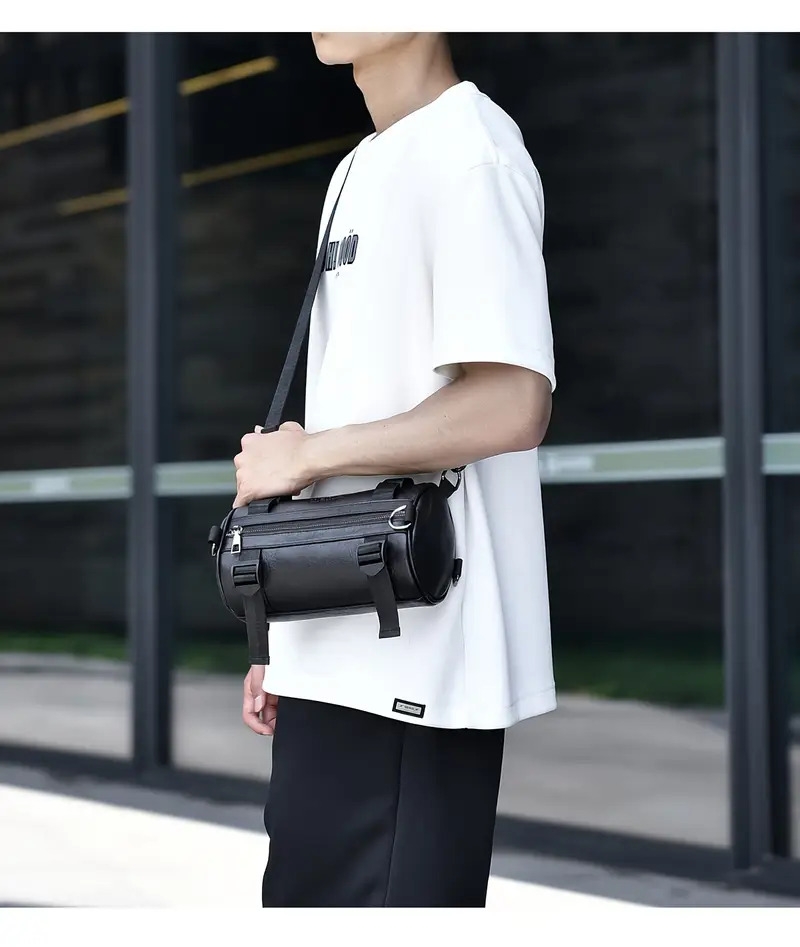 new multifunctional pu chest bag crossbody shoulder messenger bag large capacity with multiple pockets removable strap fashionable commuter bag weekend overnight bag student satchel bag suitable for students school and work travel business commuting gifts holiday gifts birthday gifts Product details 10