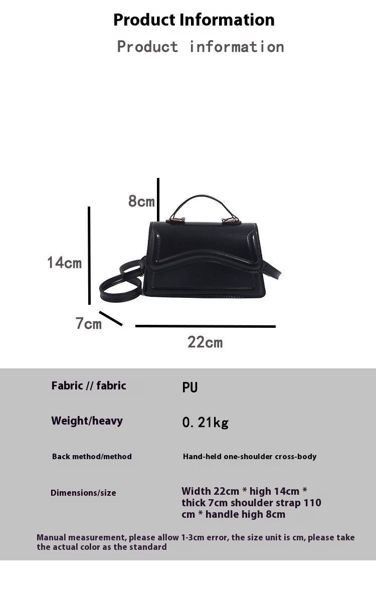 Sac bandoulière femme petit format carré, tendance et épuré, coloris au choix