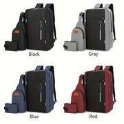 3pcs/set Neue Business-Laptop-Rucksack, Multifunktionsrucksack, Großer Kapazitäts-Freizeitrucksack Details 1