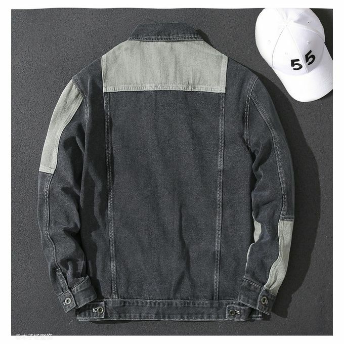 product_image_name-Fashion-Men's Casual Button Down Denim Jacket Classic Jean Coat-2