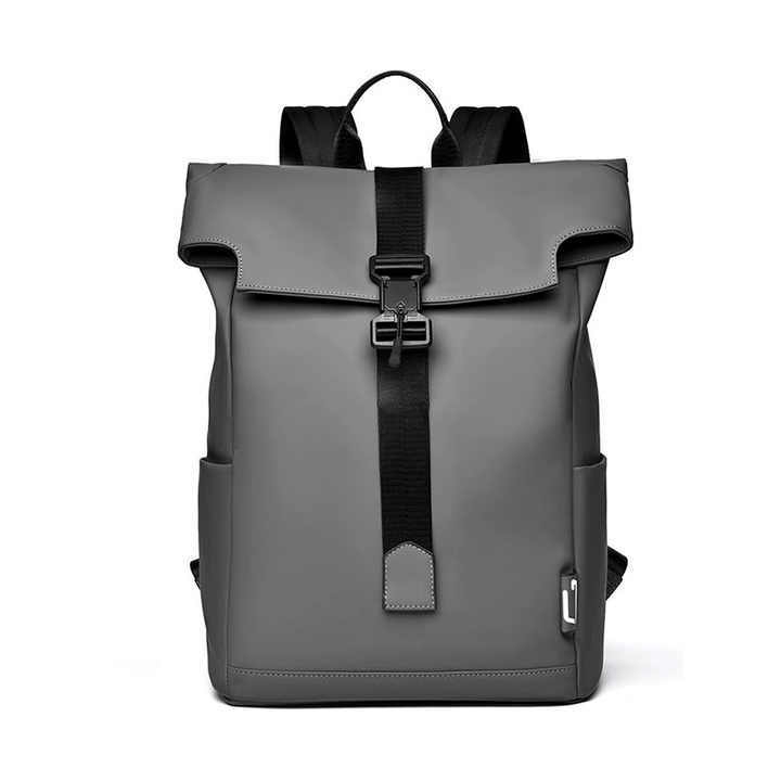 男女通用定制标志PU卷顶笔记本背包防水户外旅行包学生休闲运动大容量批发