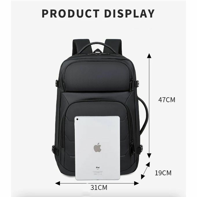 product_image_name-Generic-Expandable Backpacks USB Charging Port 17 inch Laptop Bag Waterproof Business National Flag Travel Bag-3